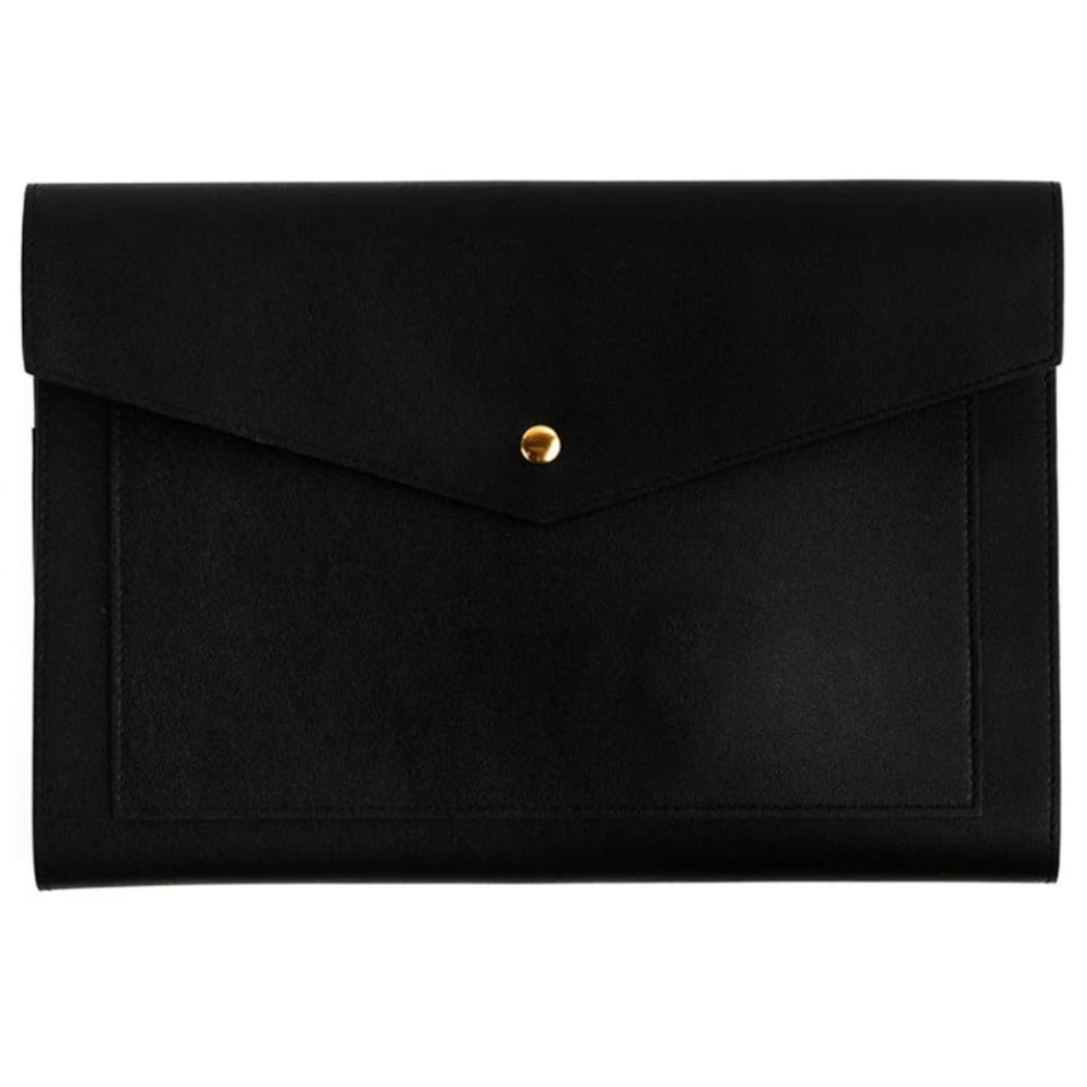 Portfolio Vegan Leather Clutch - Classic Black